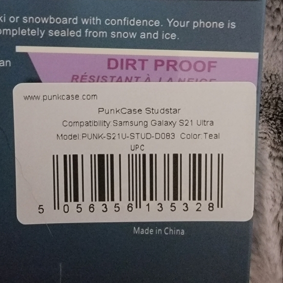 SAMSUNG galaxy 21 ultra Teal Punkcase phone case - Picture 4 of 7